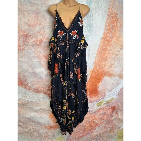 Free People Audrey Embroidered Maxi Dress - Picture 4 of 7